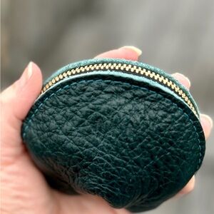 Portland leather goods fortune cookie pouch